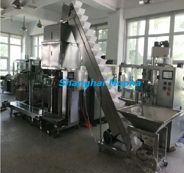 25kg Rice Bean Fertilizer Animal Feed Pellet Packing and Sealing Machine