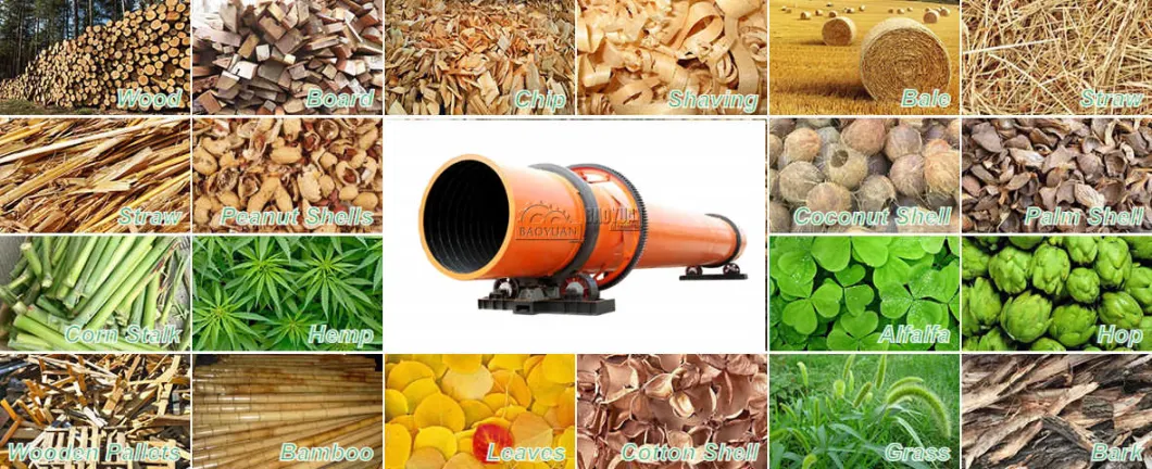 Factory Good Price Industrial Biomass Rotary Drum Dryer Wood Dryer