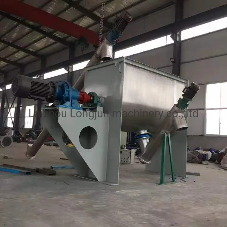 Dry Powder Mixing Machine Powder Putty Powder Mixer 1000L Stainless Steel Horizontal Spiral Belt Mixer