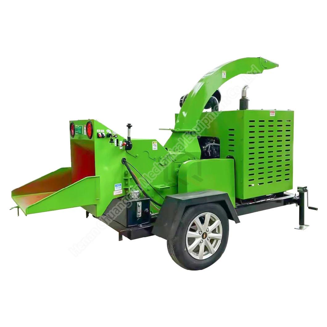 Electric Hard Wood Shredder Chipper Machine Shredder Mobile Drum Wood Chipper Hydraulic Wood Chipper Wood Crusher Shredder 35HP Wood Chipper