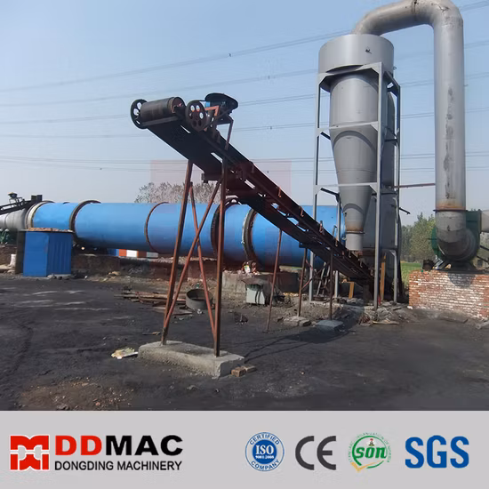 Secador de tambor rotatorio aprobado por la CE para secar arena, biomasa, piensos, carbón, bagazo, cenizas volantes, lodo, máquina secadora rotativa