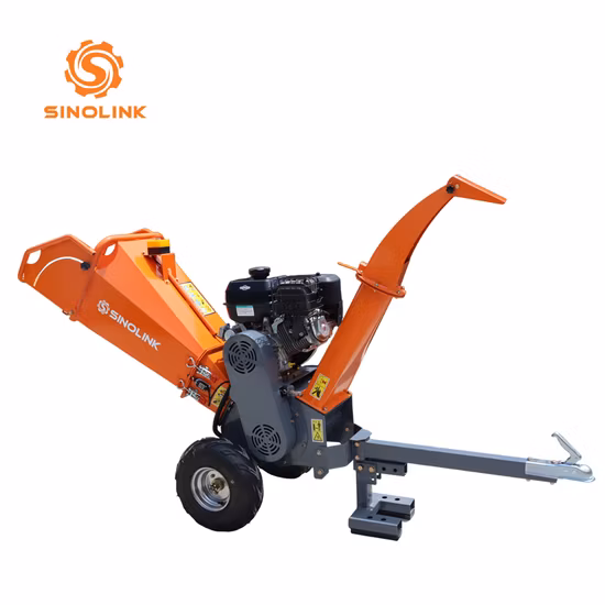 Tambor de gasolina /Móvil hidráulico / Trituradora de motor diésel / Tipo /Industrial /Disco /Tractor de troncos /Trituradora de árboles Tablero de madera Astilladora de madera con EPA